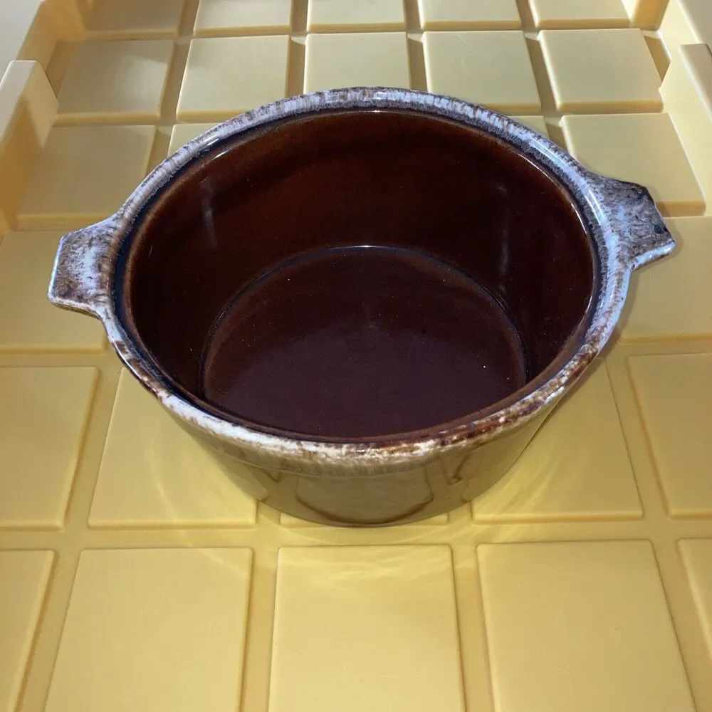 Vintage Mccoy Pottery Brown Drip Glaze Serving Dish Baker Large USA